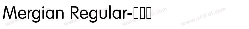 Mergian Regular字体转换